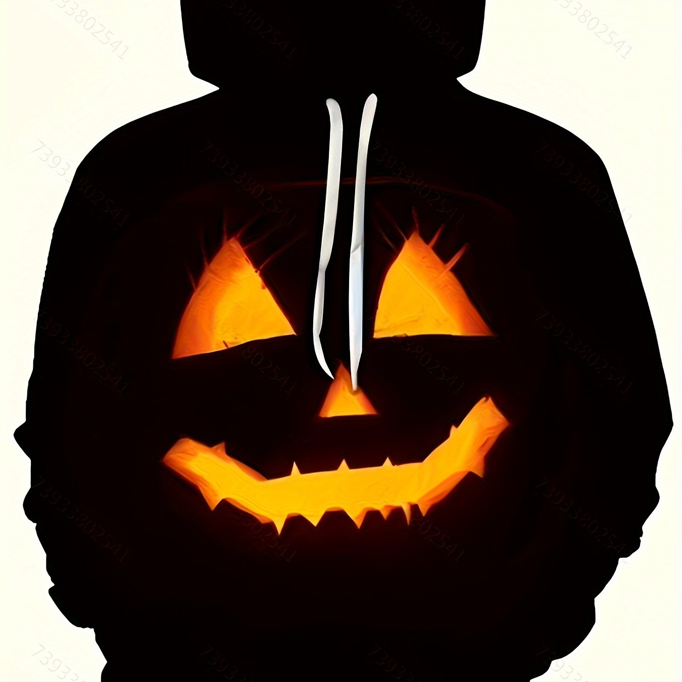 Halloween Pumpkin Pattern Print Hoodies For Men