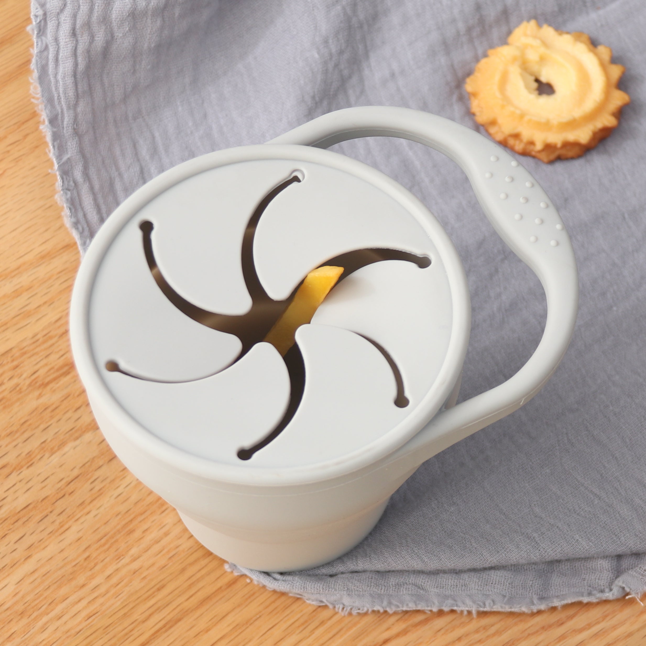 Baby Silicone Snack Cup - Folding Cup for Children