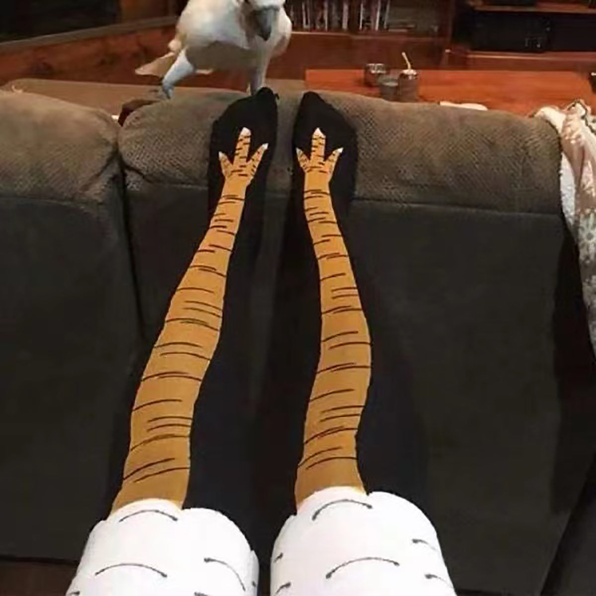 Chicken Leg Socks Crazy Fun Novelty Drumstick Printed Sock