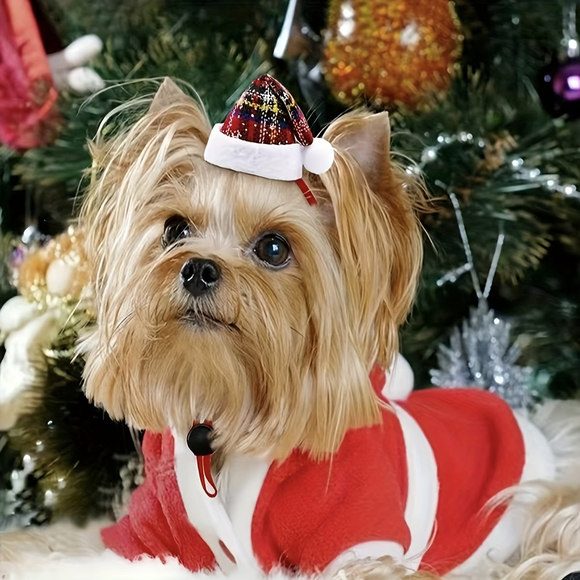 2pcs Christmas Pet Dog Hats Dog Party Caps