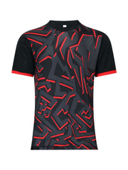 Men's Geometry Print Football Jersey Breathable Club Uniform