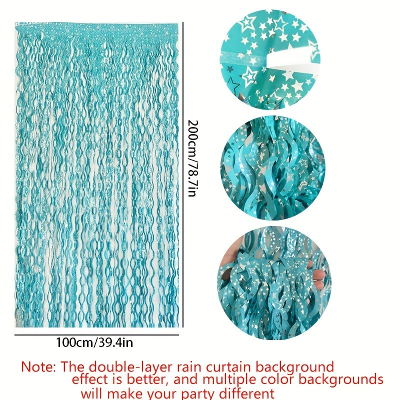 Wavy Stars Rain Curtain Wedding Decoration Supplies