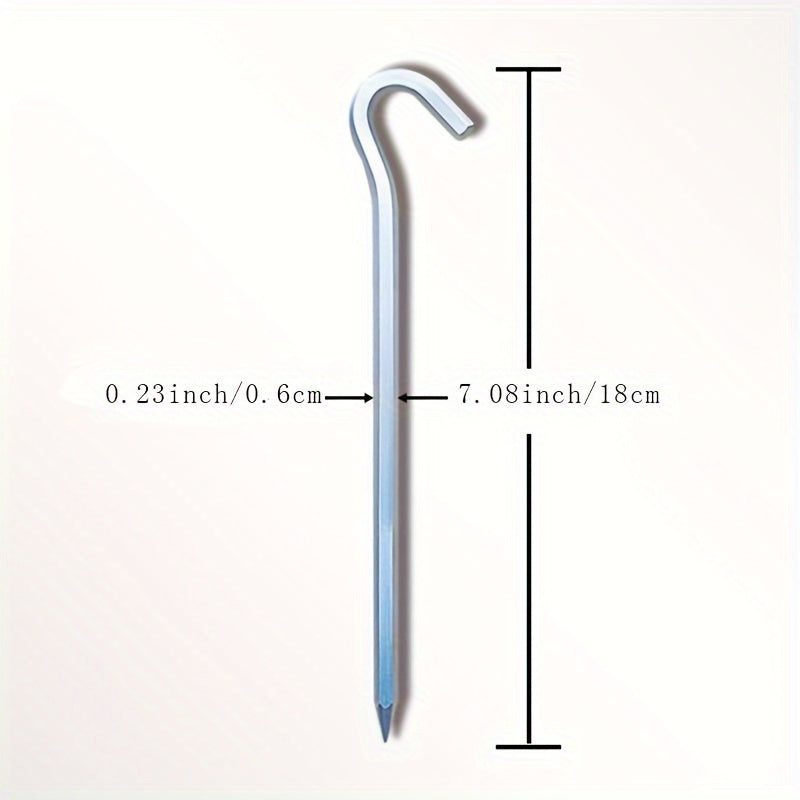 10pcs Aluminum Alloy Tent Nails Canopy Pegs Heavy Duty Outdoor Camping Stakes