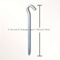 10pcs Aluminum Alloy Tent Nails Canopy Pegs Heavy Duty Outdoor Camping Stakes