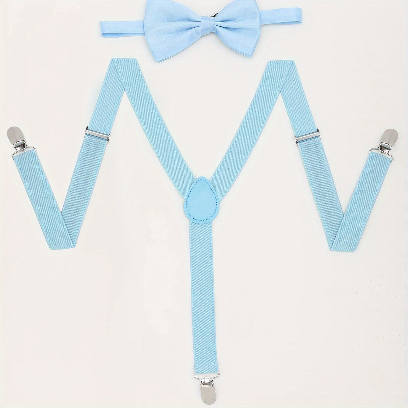 Men's Suspenders Bow Tie Set for Formal Occasions
