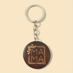 MAMA Engraved Keychain Key Ring Purse Bag Charm Gift For Mom