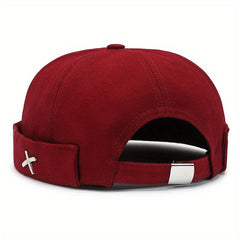 Spring Hip hop Hat Without Brim Street Hat Personality Brimless Round Hat