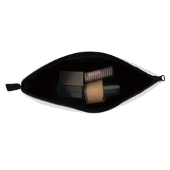 Butterfly Floral & Letter Pattern Makeup Bag Zipper Roomy Cosmetic Bag