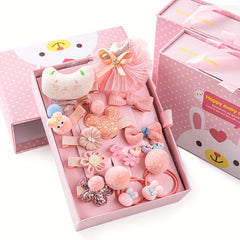 18pcs Baby Girls Hair Accessories Set for Birthday Holiday Gift