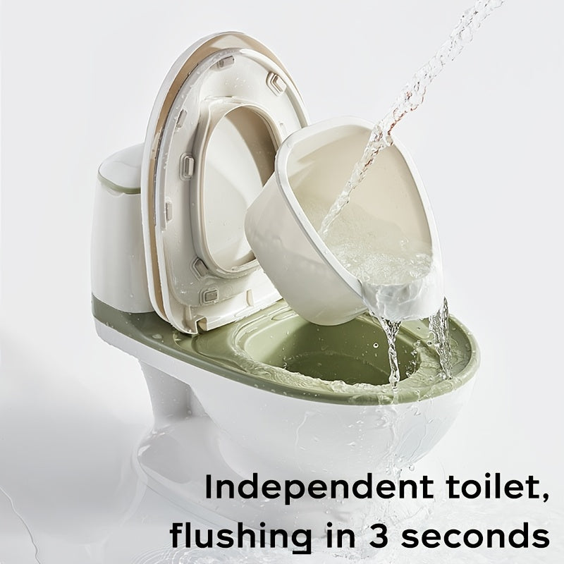 BC Babycare Green Pink Simulated Toilet For 2-6 Years - Water Sound Button