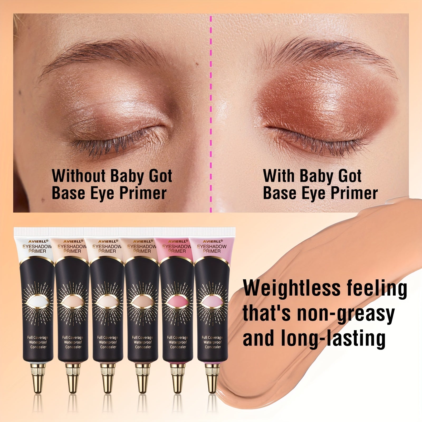 Eye Primer Set Long Lasting Waterproof Concealer for Eyeshadow Blush