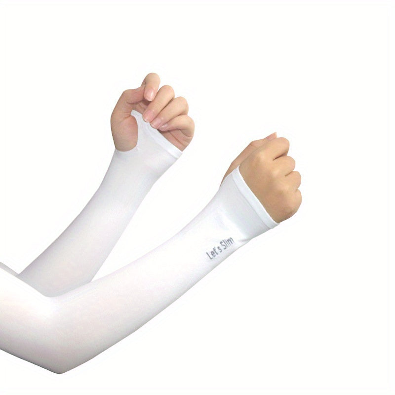 Unisex Sun Protection Ice Silk Arm Cover for Outdoor Sports - 12.99inch
