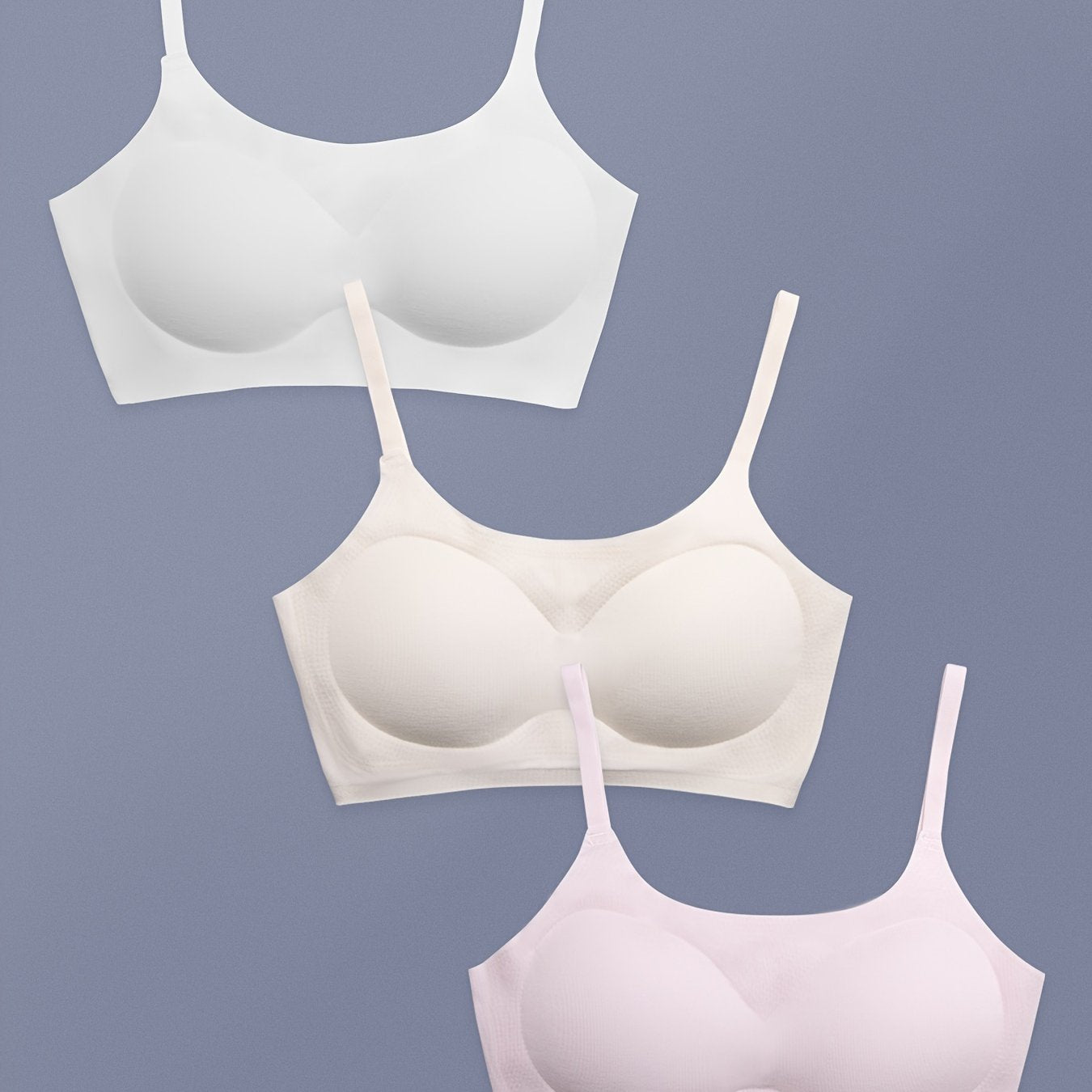 Girls Adjustable Strap Bras Stretch Comfortable Seamless Underwear