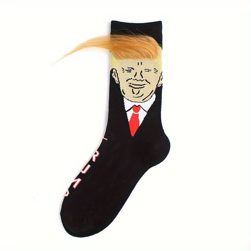 1 Pair Funny Cotton Sport Crew Socks