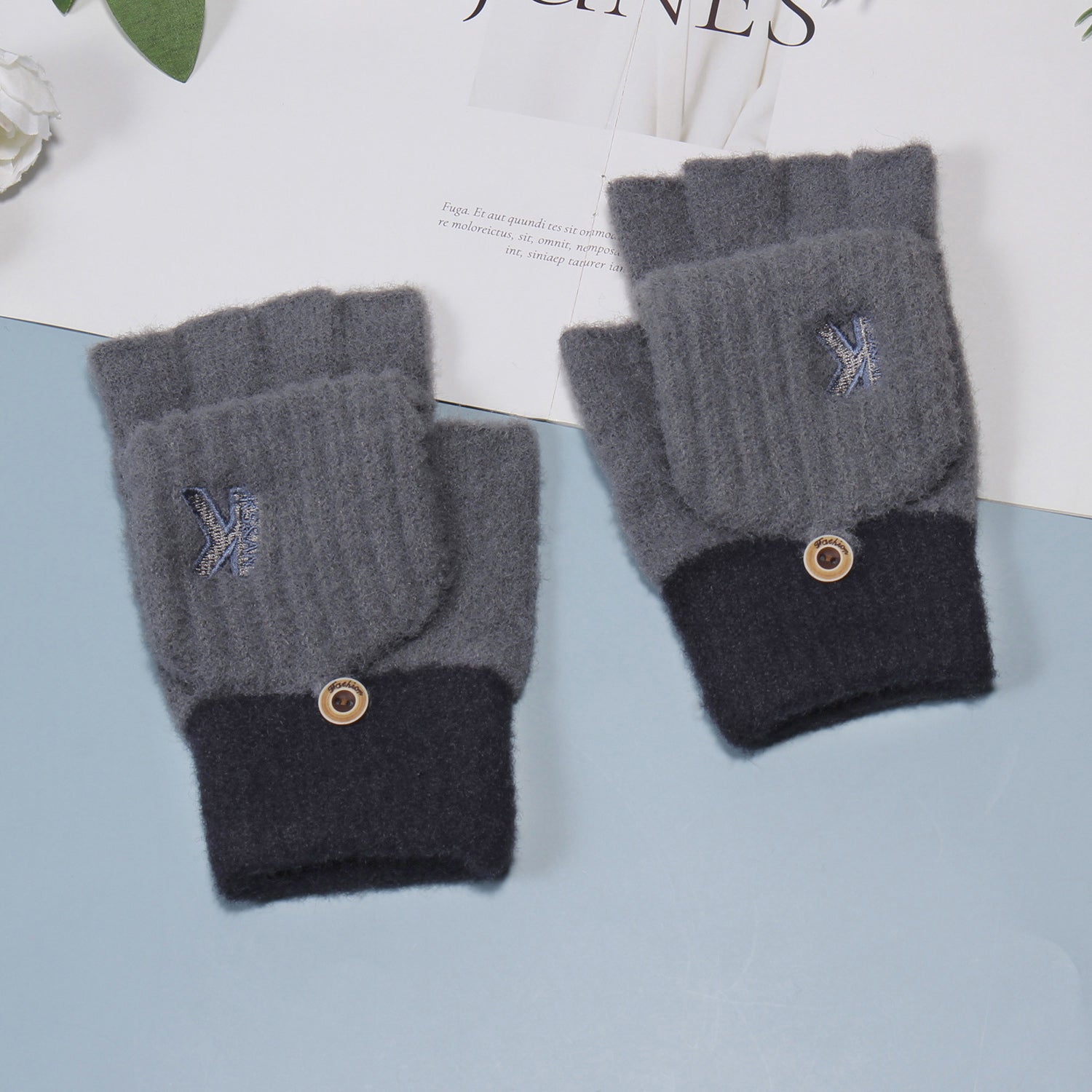 Men's Winter Knitted Fleece Gloves - Snow Weather