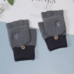 Men's Winter Knitted Fleece Gloves - Snow Weather