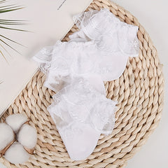 3 Pairs Lace Knee High Socks for Baby Girls