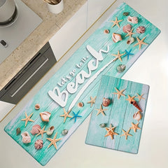Starfish Kitchen Mat Anti Slip Bathroom Carpet Absorbent Bath Mat