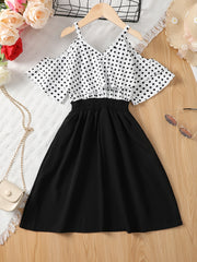 Girls Polka Dot Cami Dress for Summer
