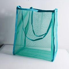 Large Capacity Mesh Beach Bag Foldable Kids Sea Shell Bags