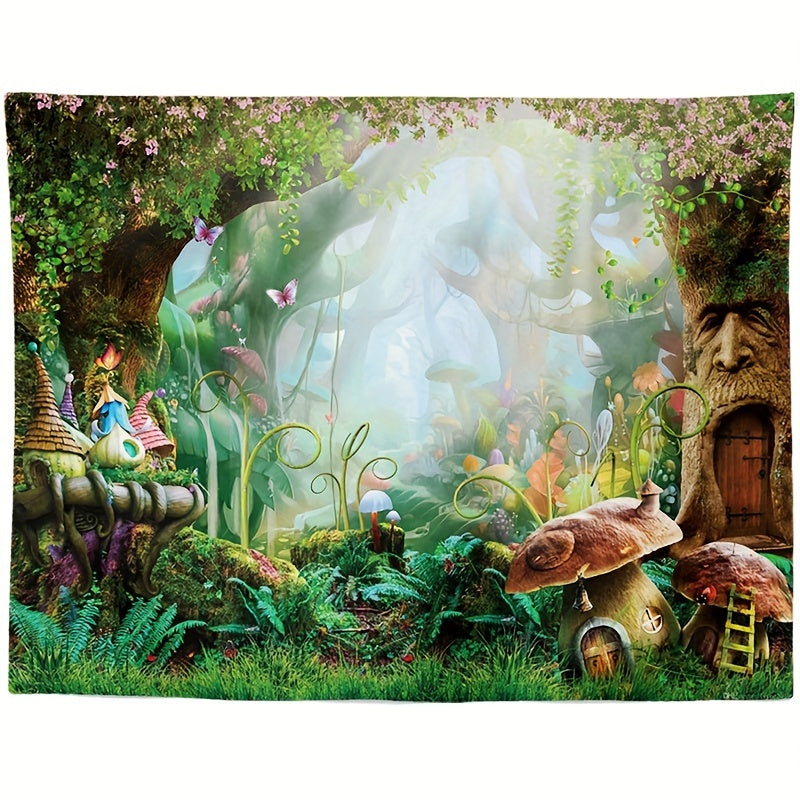 Forest Landscape Tapestry Wall Hanging Room Decoration Halloween Christmas Gift