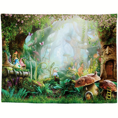 Forest Landscape Tapestry Wall Hanging Room Decoration Halloween Christmas Gift