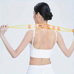 6-Wheel Body Strip Massager for Neck & Spine Manual Massage Roller