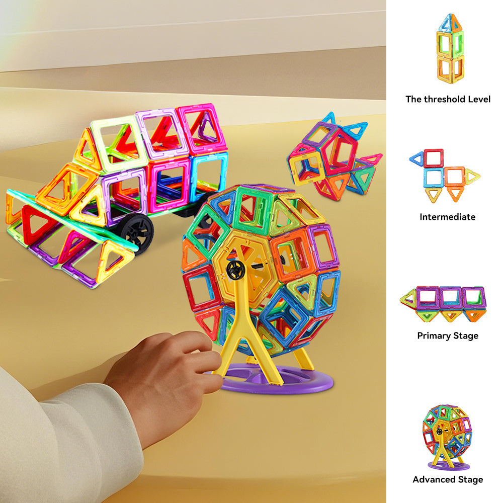 118pcs Magnetic Building Blocks Set Educational Toy Storage Box