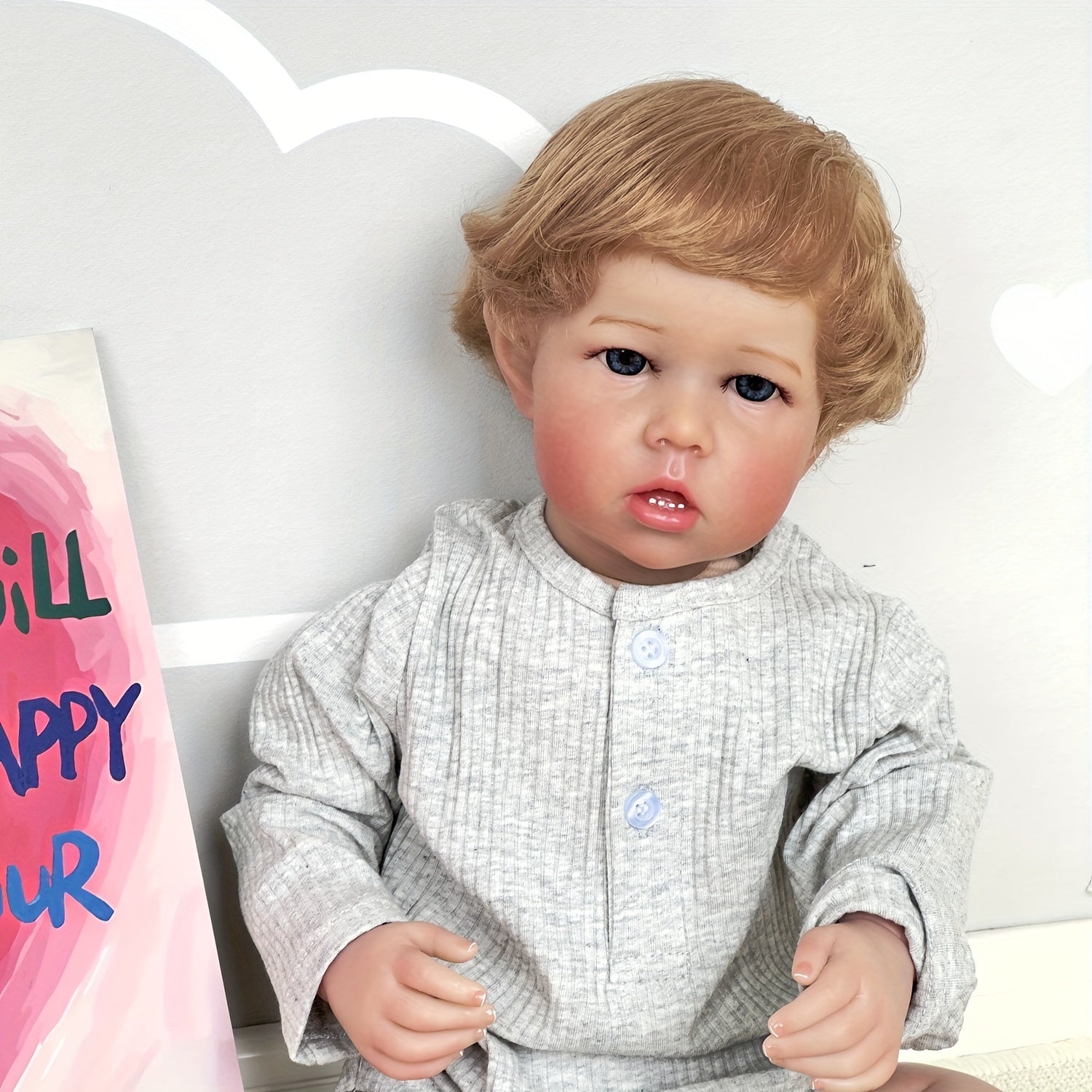 20" Realistic Reborn Doll Boy Cloth Body 3D Veins