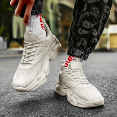 Men's Chunky Lace up Sneakers Casual Walking Shoes