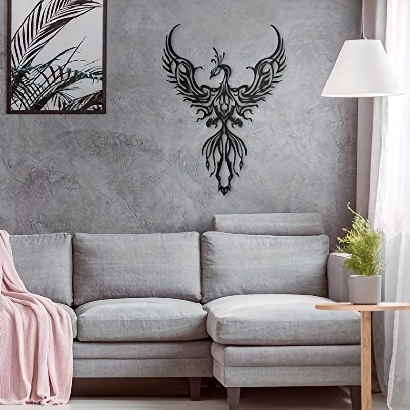 Metal Phoenix Hanging Wall Decor Art Modern Wall Decor