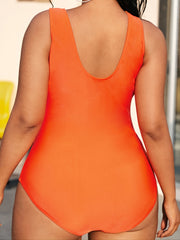 Cut Out One Piece Swimsuit Sexy High Stretch Beachwear