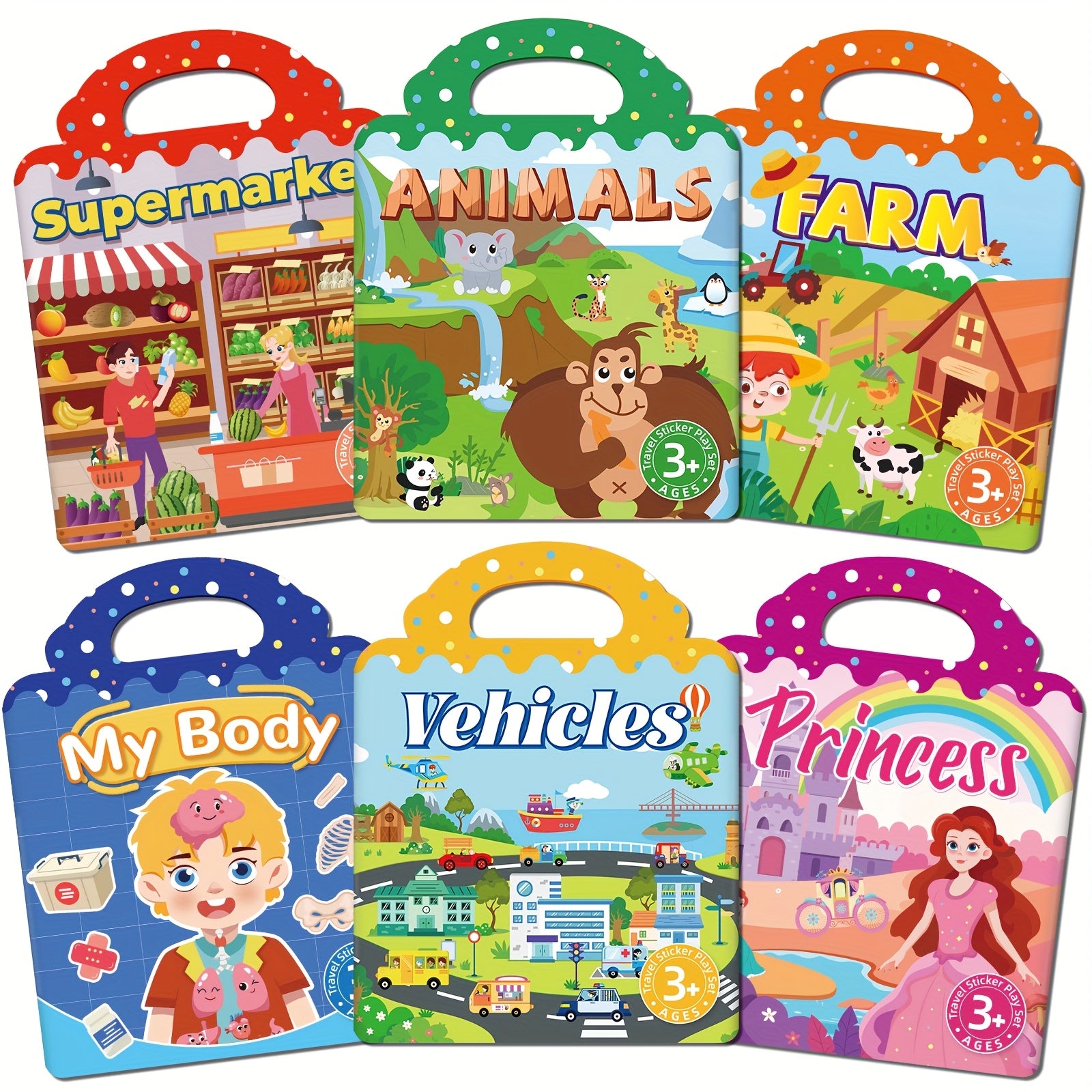 Children's DIY Sticker Books & Jelly Stickers Set