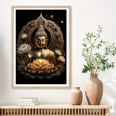 Buddha Lotus Art Bedroom Picture Painting Living Room Wall Decoration