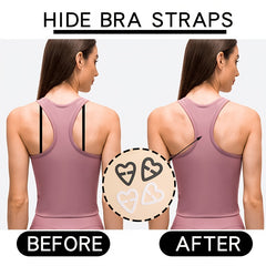 4pcs Invisible Bra Strap Clips Non slip Buckles For Braless Look