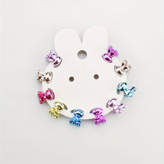 10pc Small Rabbits Hair Clips Claw Clips Hair Accessories For Girls Kids