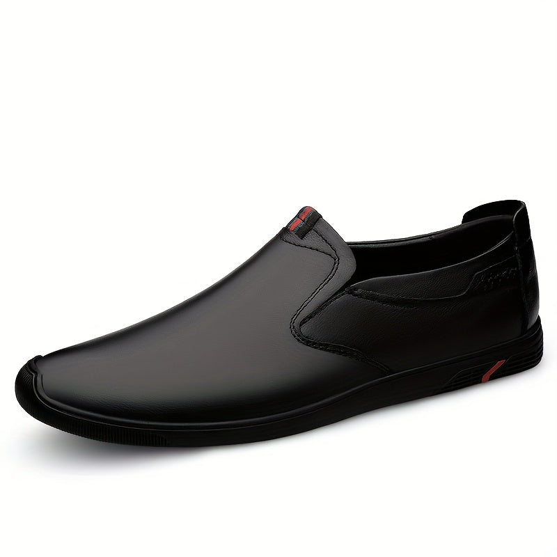 Men's Leather Slip On Loafers Lightweight Comfy Casual Shoes