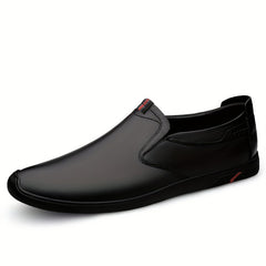 Men's Leather Slip On Loafers Lightweight Comfy Casual Shoes