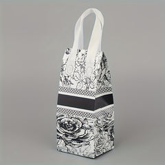 10pcs Insulated Canvas Tote Bags for Drinks & Food Reusable Cooler Bags