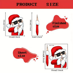 Waterproof Christmas Car Sticker PVC Reusable Wiper