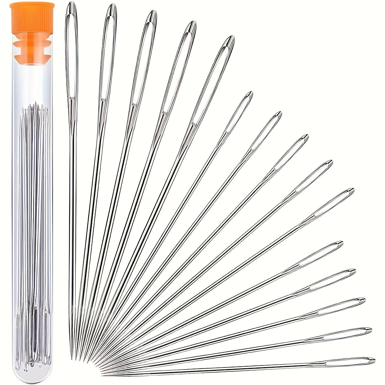 15pcs Big Hole Sewing Needles Household Clothes Quilt Embroider