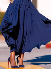 Casual Solid Maxi Skirt High Rise Stretch Belted With Pockets