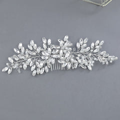 Crystal Bridal Headpiece Wedding Headband For Brides Flower Bride Hair Vine