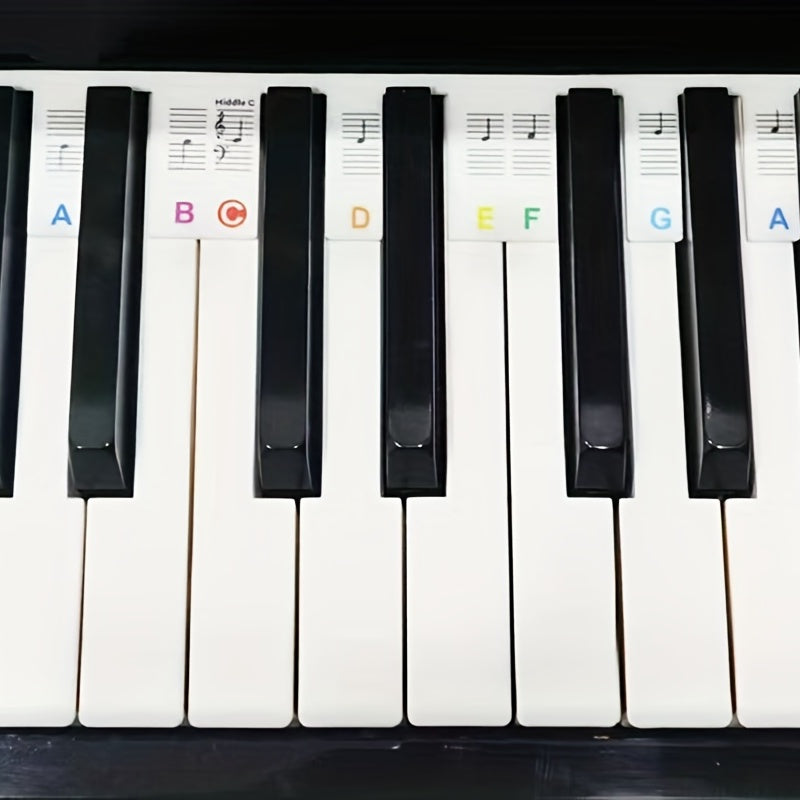 Piano Note Sticker Key Silicone Beginner's Kit