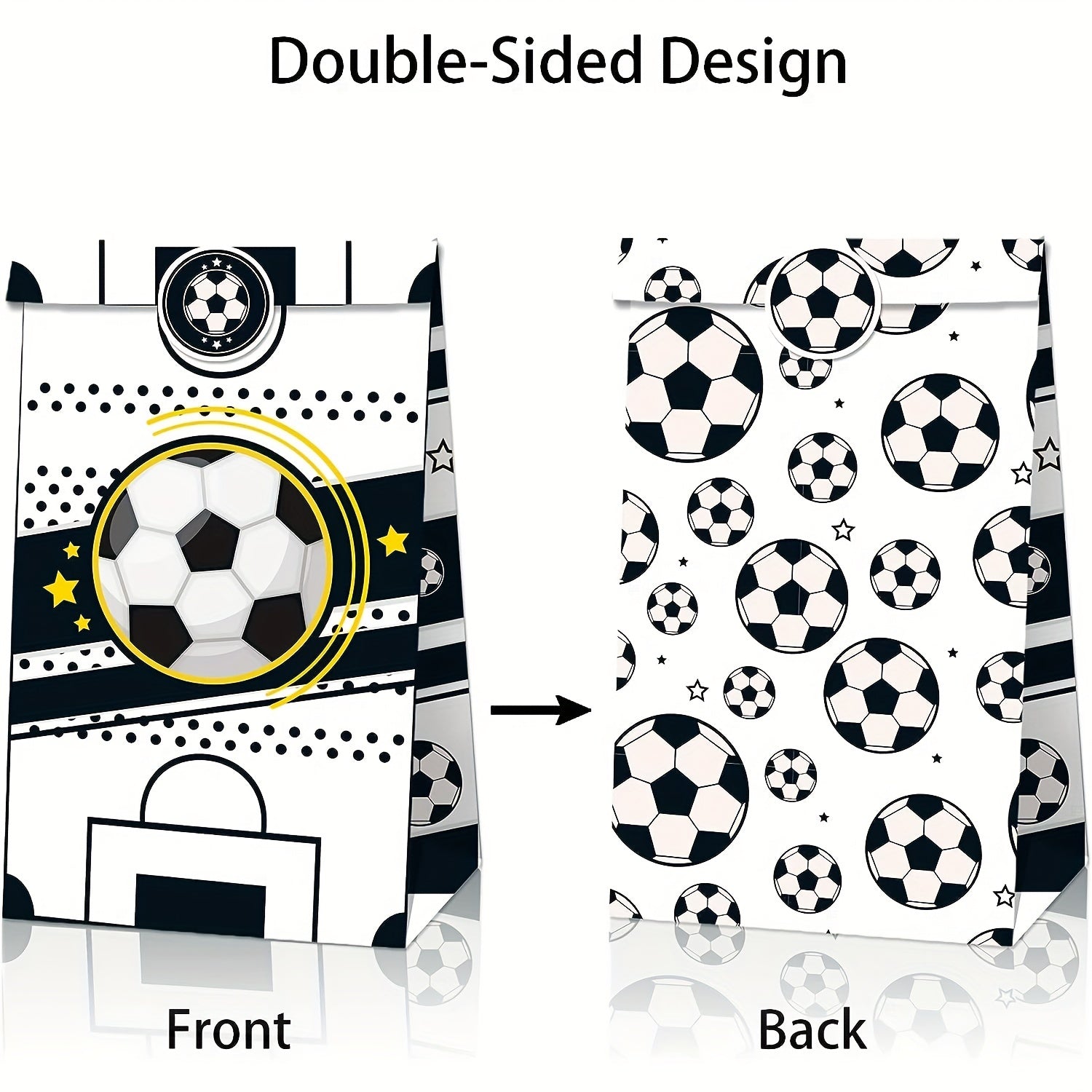 12pcs Soccer Party Favors Candy Bags Supplies