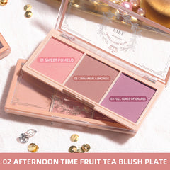 3-Piece Natural Nude Tone Blush & Highlighter Set