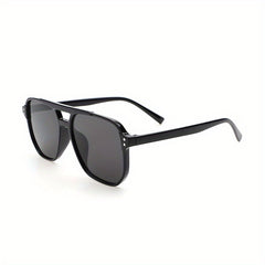 Top Bar Aviator Sunglasses Minimalist Rivet Decor UV400