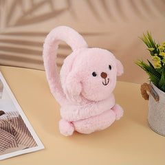 Winter Ear Warmers Cartoon Puppy Hand Wash Perfect Fit Knit