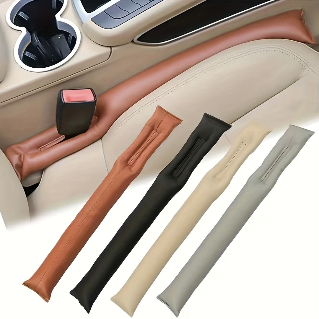 Car Seat Gap Filler Soft Leather Padding Plug Spacer Car Accessories