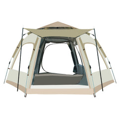 Large Space Waterproof Camping Tent Portable Fully Automatic